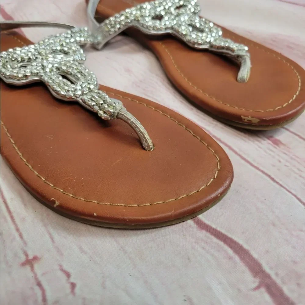 Cherokee silver sandals 3